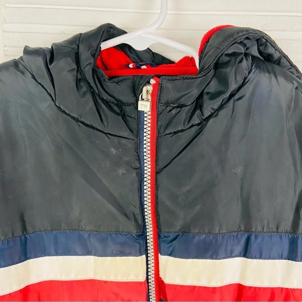 Tommy Hilfiger Kids Puffer Jacket with Red, White, and Blue HILFIGER Accents 7